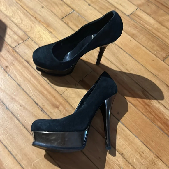 Platform suede Fendi pumps - Picture 2 of 8